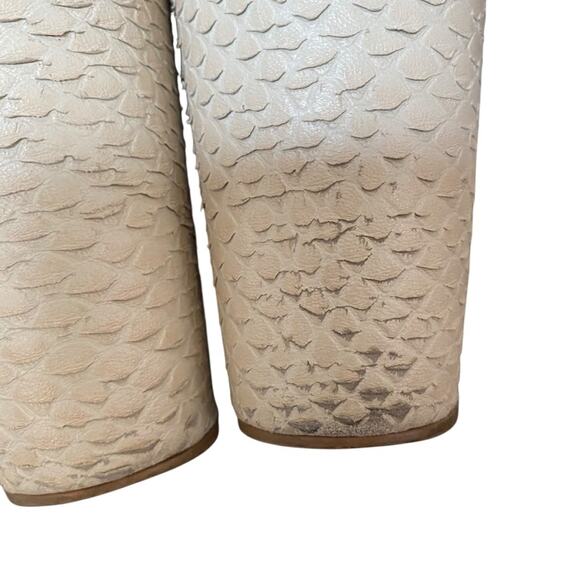 Matisse Cavalli Tan Leather Wedge Platform Slide Heel size 9 - Picture 7 of 11